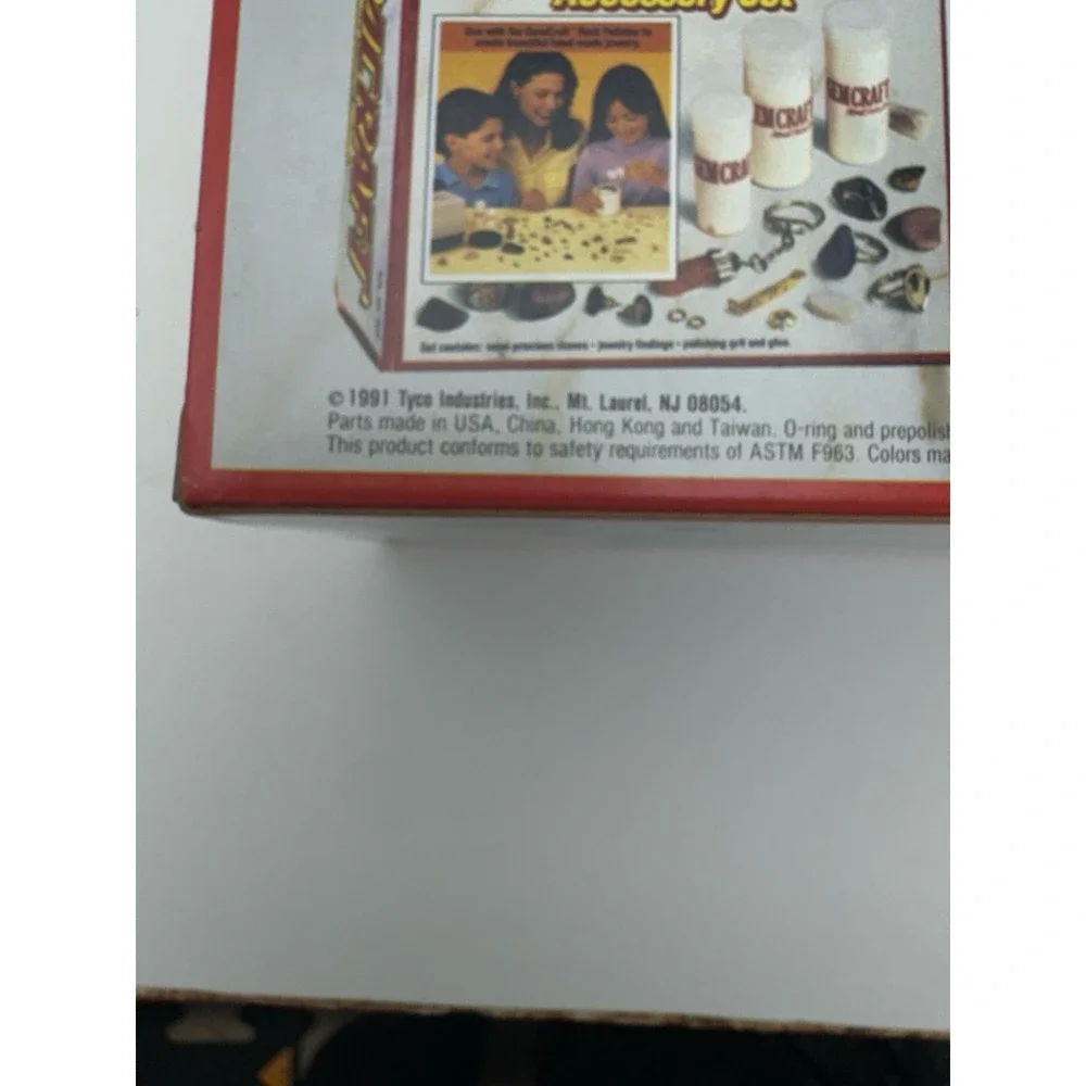 Tyco GemCraft Motorized Rock Tumbler Jewelry Maker Kit Model 7406 Vintage 1991